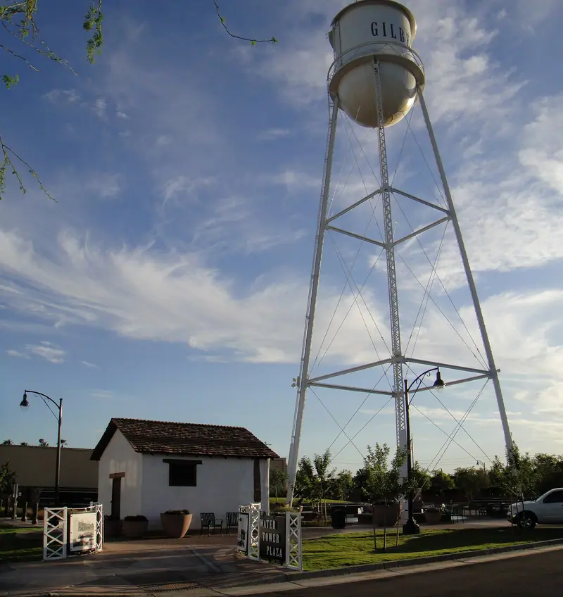 Gilbert Water Tower and Water Tower Park, downtown Gilbert, Gilbert, Arizona