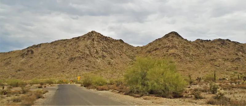 San Tan Mountains from the hills of Queen Creek, San Tan Valley, Arizona